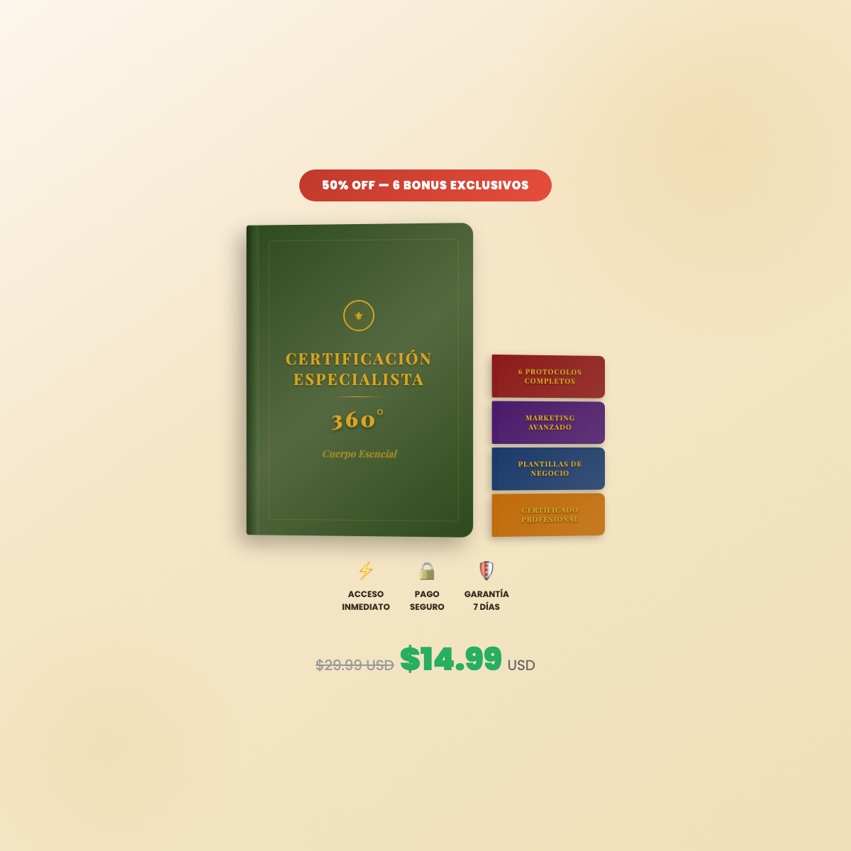 CERTIFICACIÓN ESPECIALISTA 360° COMPLETA + 6 BONUS EXCLUSIVOS