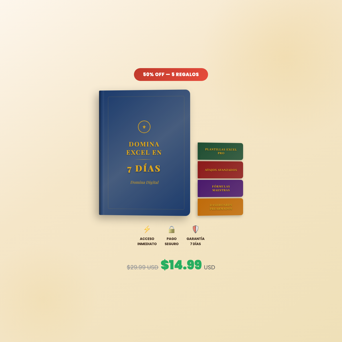 DOMINA EXCEL EN 7 DÍAS + 5 REGALOS